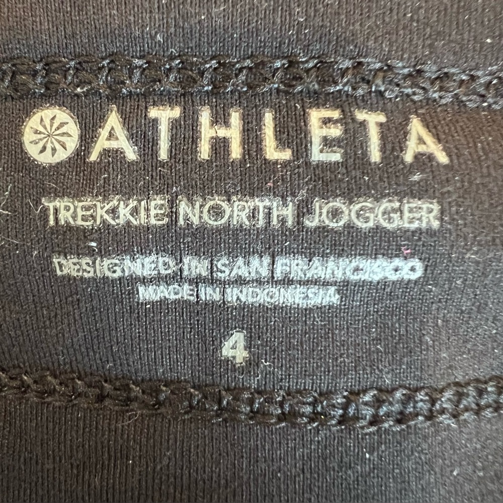 Athleta Trekkie North Jogger Pants Utility Black Women’s Size 4 - Picture 9 of 14